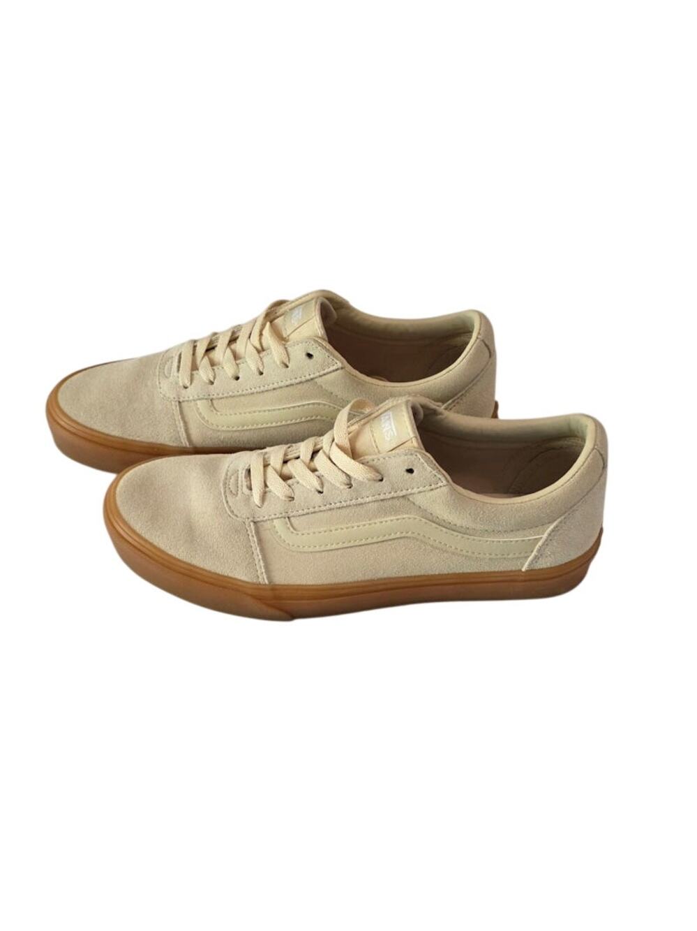 Vans Wormen's Ward Translucent Gum Creme Brule Suede Sneakers Women's 11 Beige